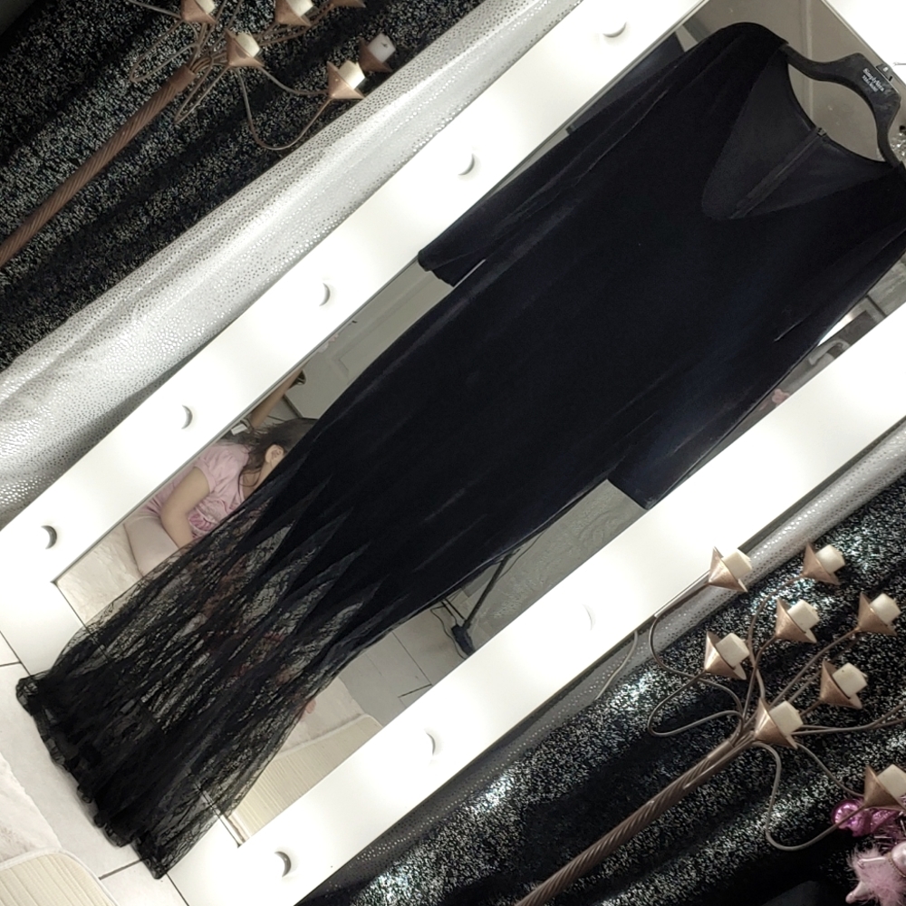 🚫SOLD🚫Morticia Adams velvet cosplay dress